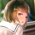 Summer Island With Cute Girl