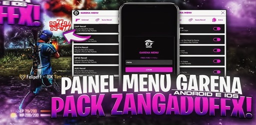 Painel Garena Menu