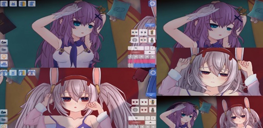 Summer Beach With Two Girl