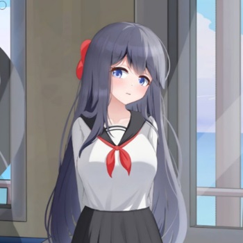 Summer Evening Train With Shy Girl