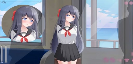 Summer Evening Train With Shy Girl